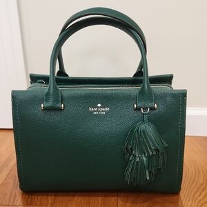 Kate Spade Forest Green Satchel/Pocketbook